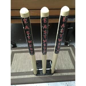 vintage metal Cricket Spring Back Stumps missing spring east west official size